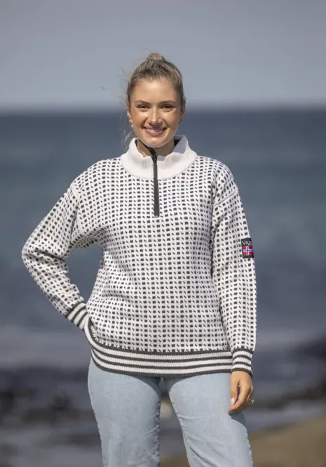 Hovedbilde Viking Islender Hvit m/ glidelås