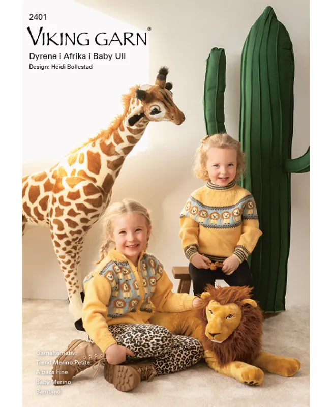 Katalog 2401 Dyrene i Afrika. Baby-ull